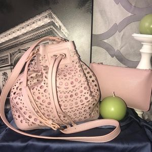 Urban Expressions Hobo Purse in Millennial Pink